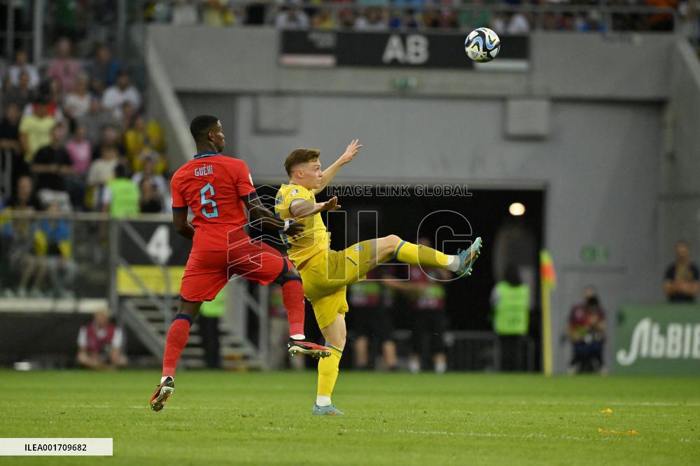 Ukraine 1-1 England in EURO 2024 qualifier in Wroclaw