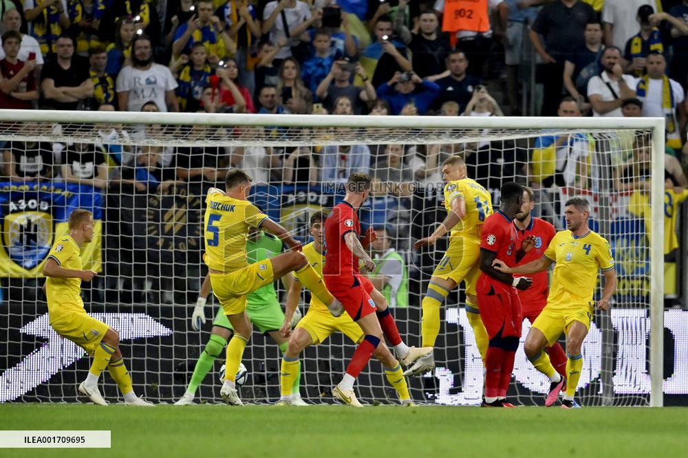 Ukraine 1-1 England in EURO 2024 qualifier in Wroclaw