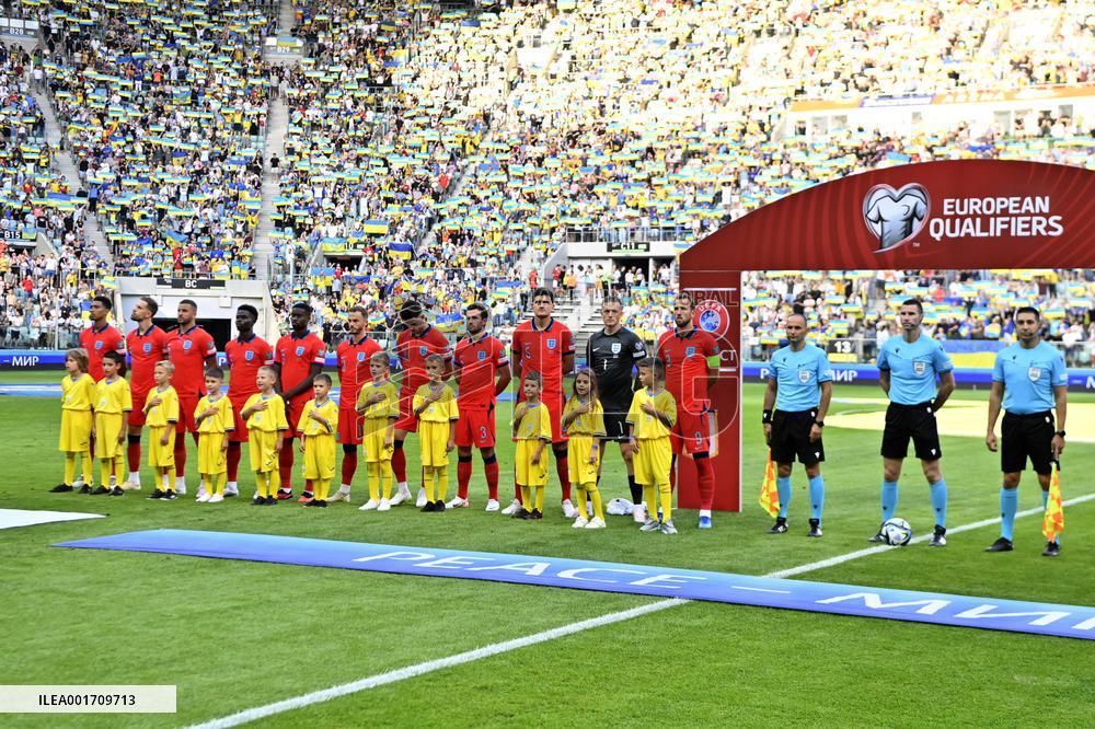 Ukraine 1-1 England in EURO 2024 qualifier in Wroclaw