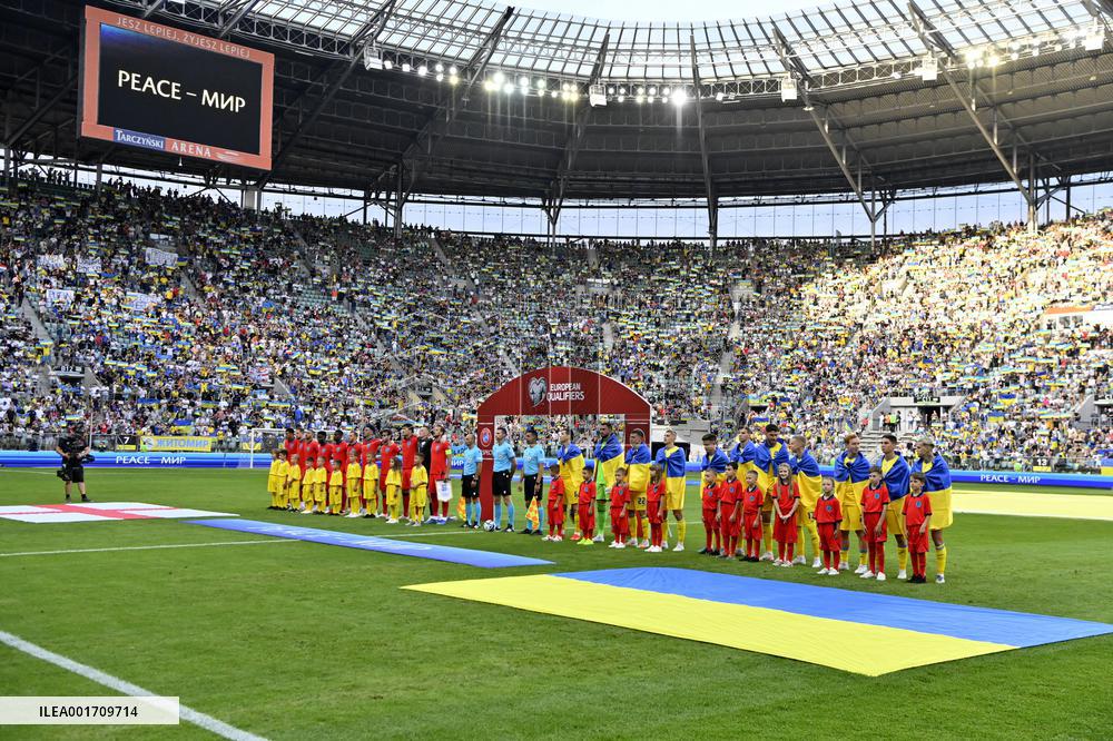 Ukraine 1-1 England in EURO 2024 qualifier in Wroclaw