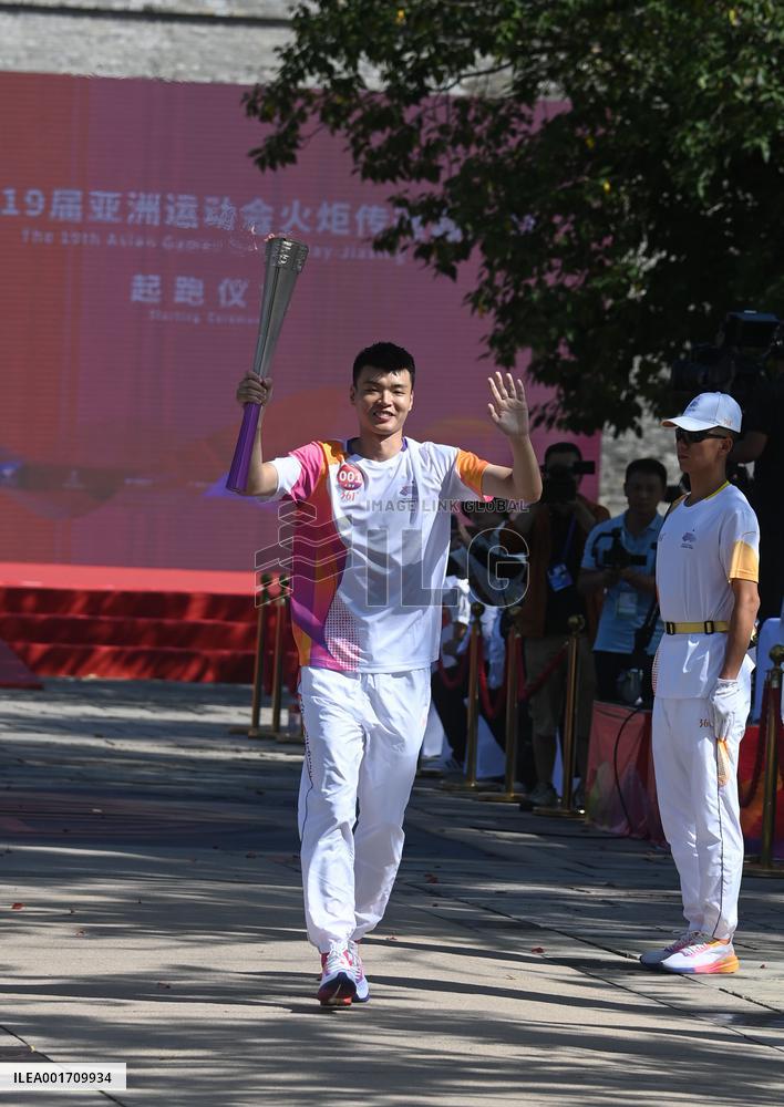 (SP)CHINA-JIAXING-ASIAN GAMES-TORCH RELAY (CN)