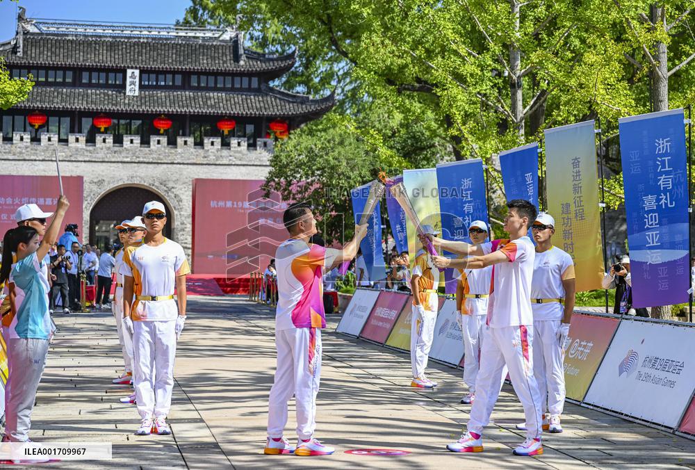 (SP)CHINA-JIAXING-ASIAN GAMES-TORCH RELAY (CN)