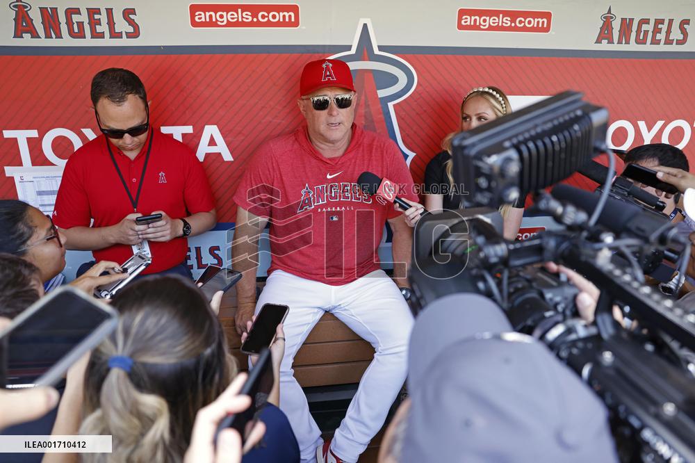 Baseball: Angels manager Phil Nevin
