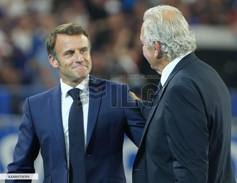 Rugby World Cup - Macron Booed At The Opening Ceremony
