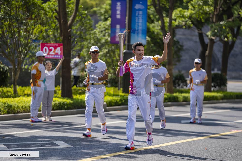 (SP)CHINA-JIAXING-ASIAN GAMES-TORCH RELAY (CN)
