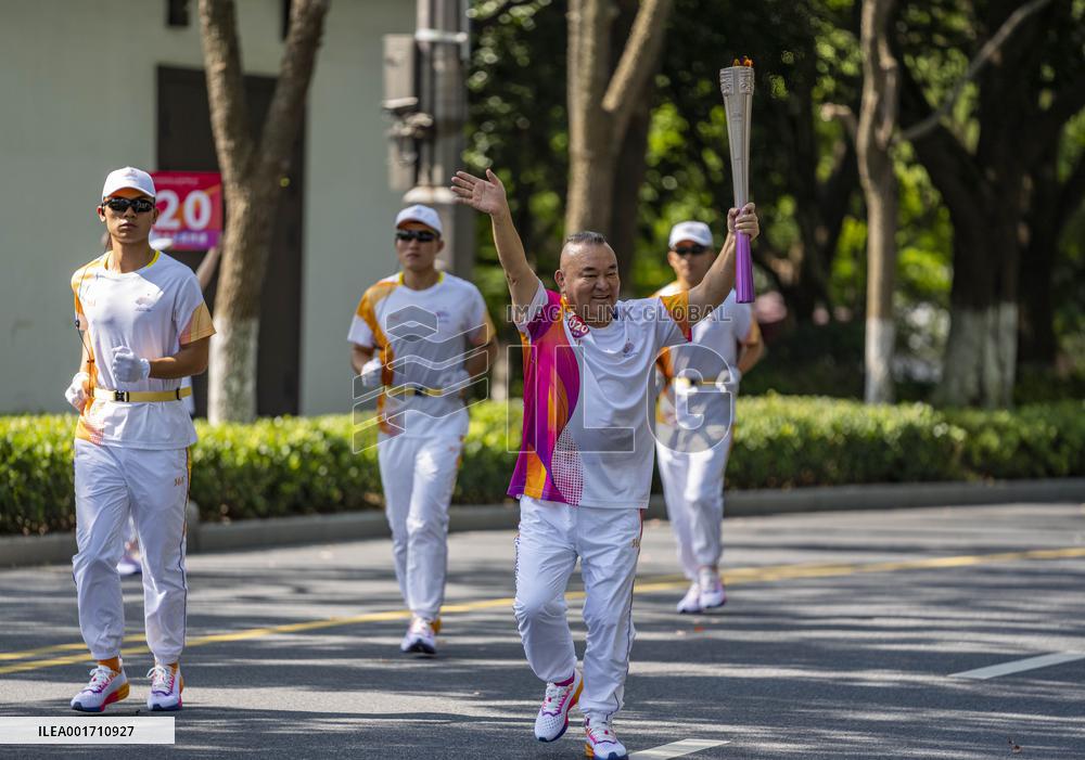 (SP)CHINA-JIAXING-ASIAN GAMES-TORCH RELAY (CN)
