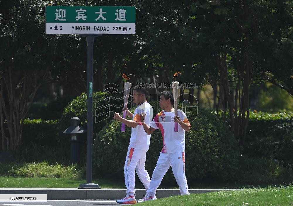 (SP)CHINA-JIAXING-ASIAN GAMES-TORCH RELAY (CN)