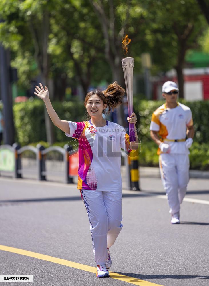 (SP)CHINA-JIAXING-ASIAN GAMES-TORCH RELAY (CN)
