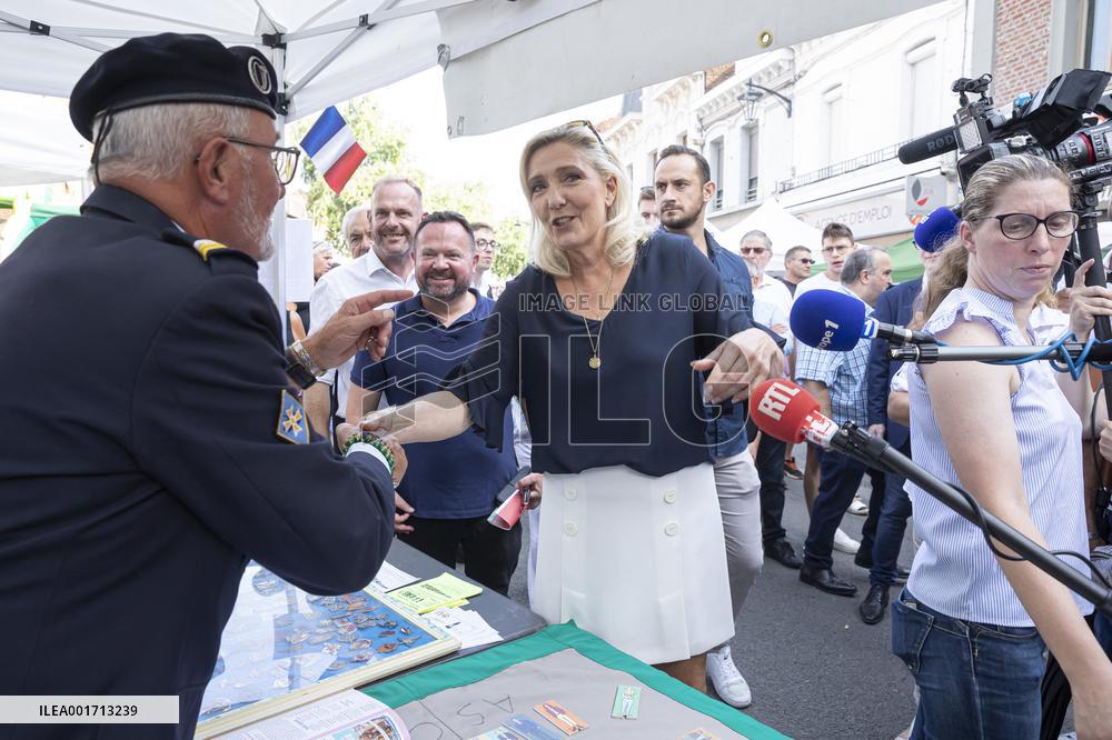 Marine Le Pen At The Grande Braderie Inauguration - Henin-Beaumont