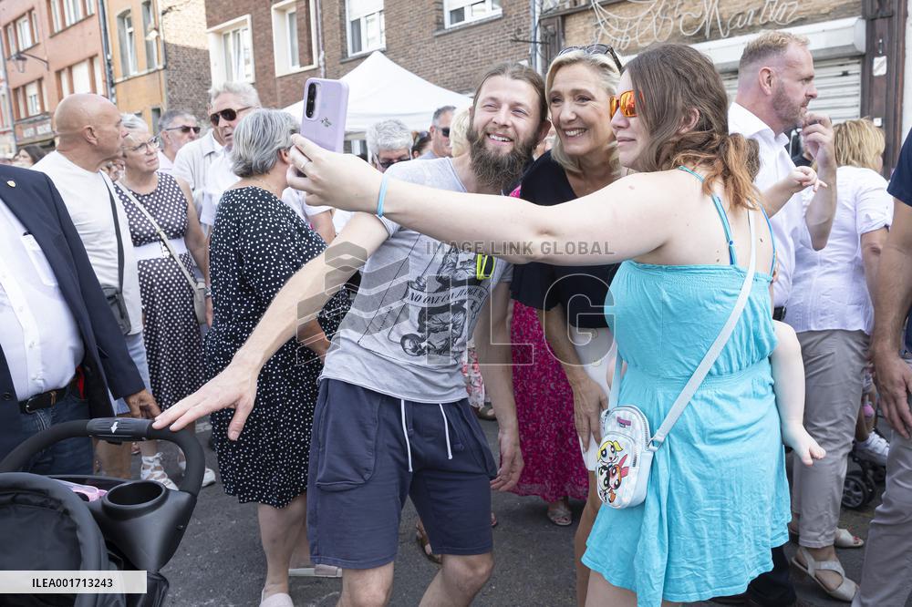 Marine Le Pen At The Grande Braderie Inauguration - Henin-Beaumont