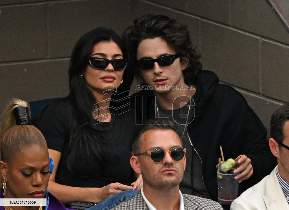 Kylie Jenner And Timothee Chalamet Attend The US Open - NYC