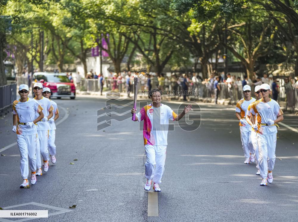 (SP)CHINA-SHAOXING-ASIAN GAMES-TORCH RELAY (CN)