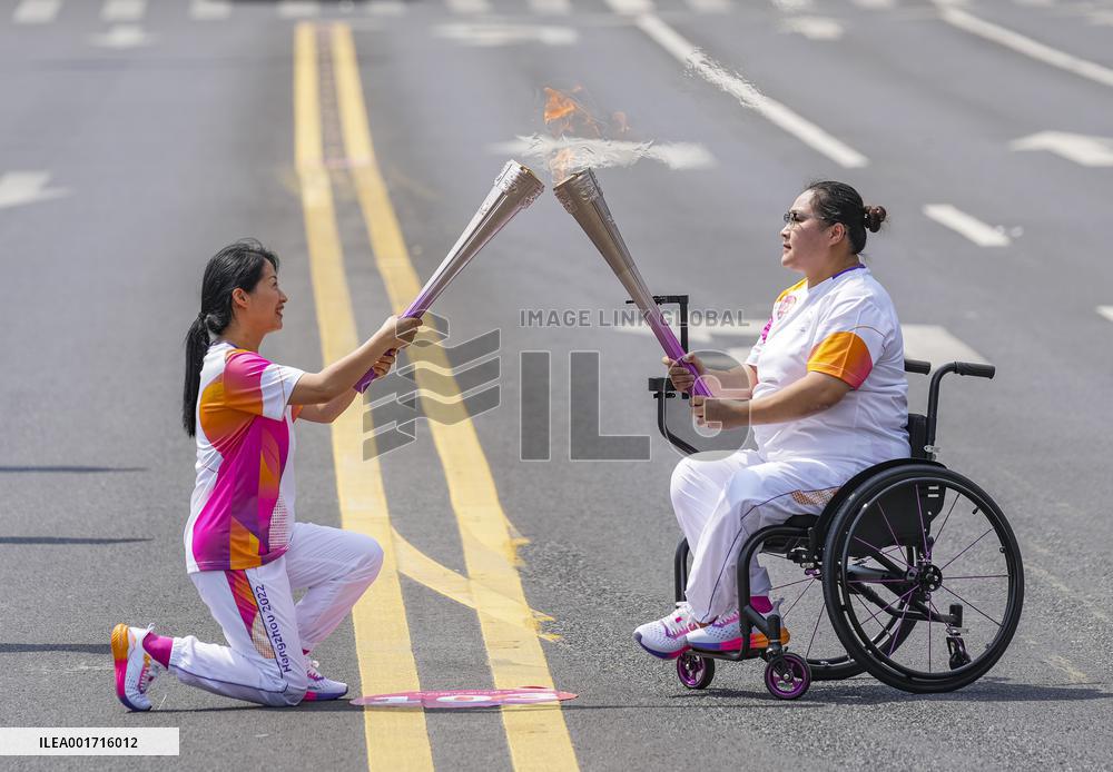 (SP)CHINA-SHAOXING-ASIAN GAMES-TORCH RELAY (CN)
