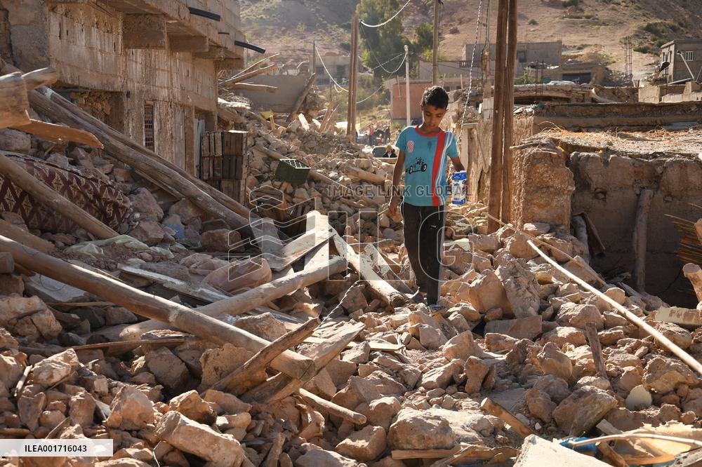 MOROCCO-AMIZMIZ-EARTHQUAKE-AFTERMATH