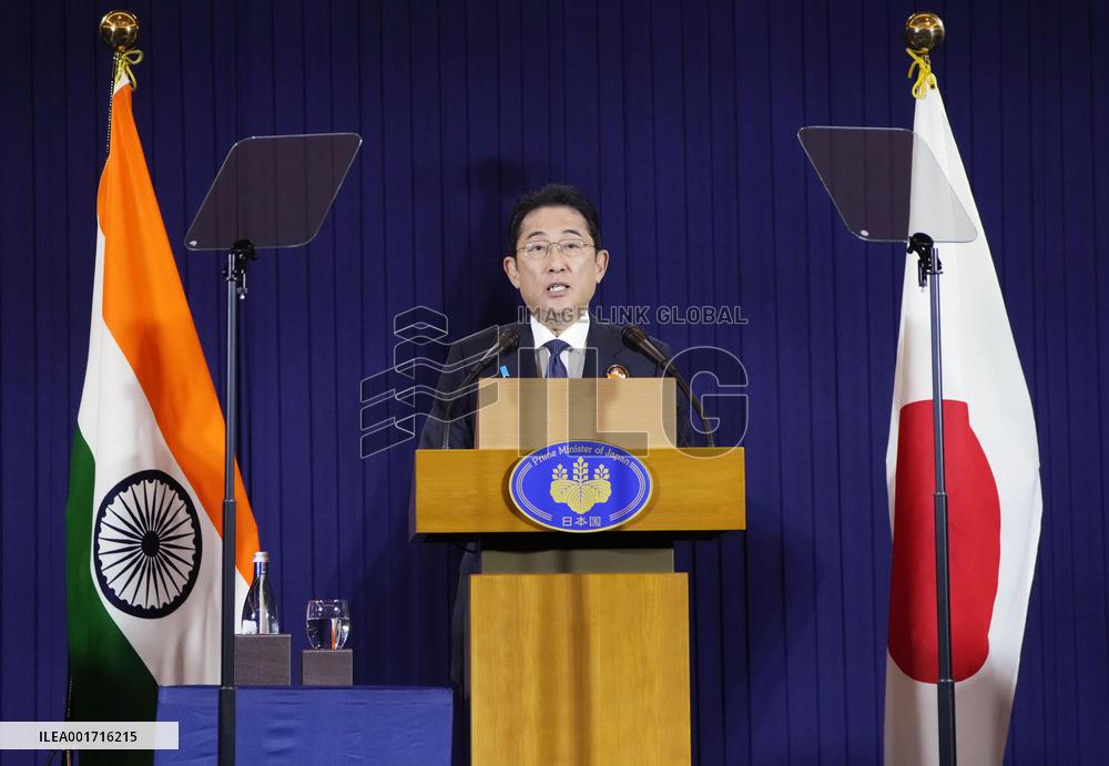 Japan PM Kishida in New Delhi