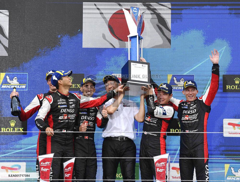 Motor racing: Toyota wins Fuji WEC race