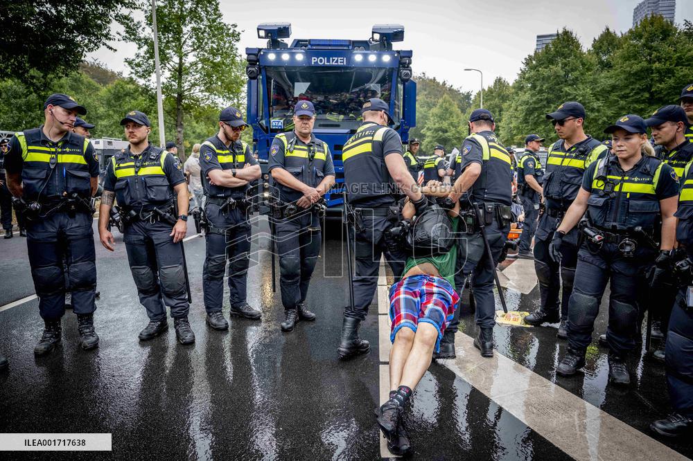 Extinction Rebelion Climate Activists Protest - The Hague