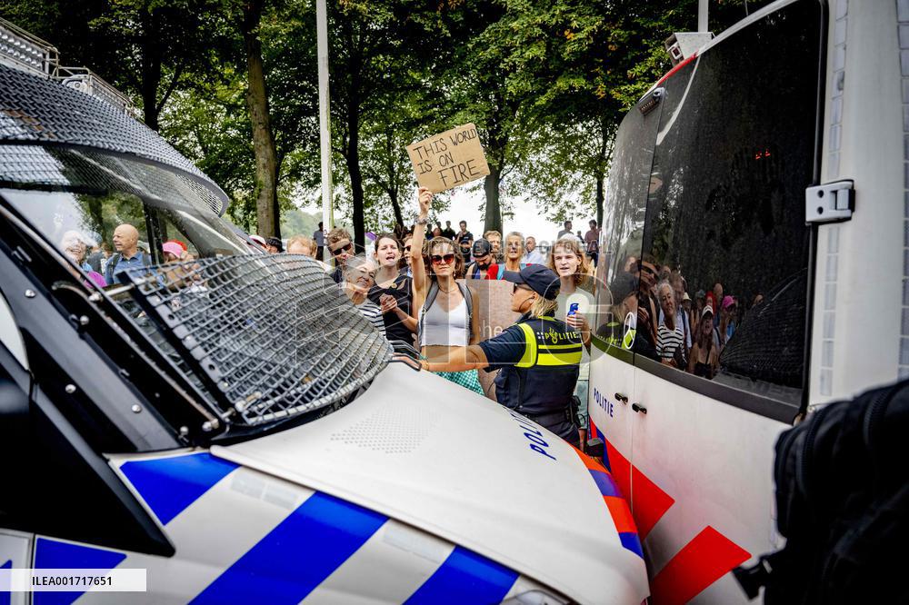 Extinction Rebelion Climate Activists Protest - The Hague