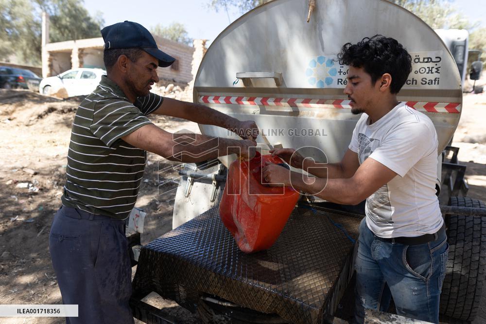 Organisation in the mountain village after the earthquake - Tafeghaghte