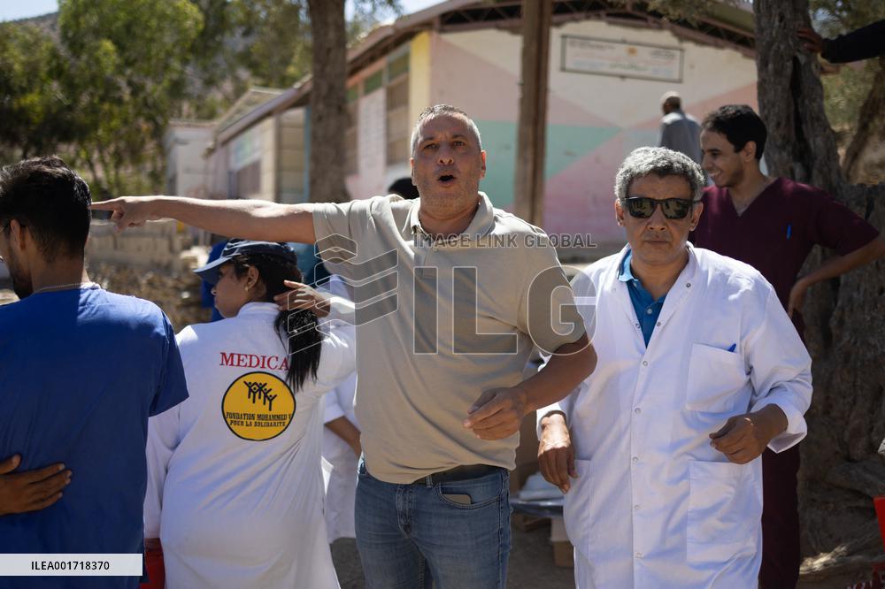 Organisation in the mountain village after the earthquake - Tafeghaghte