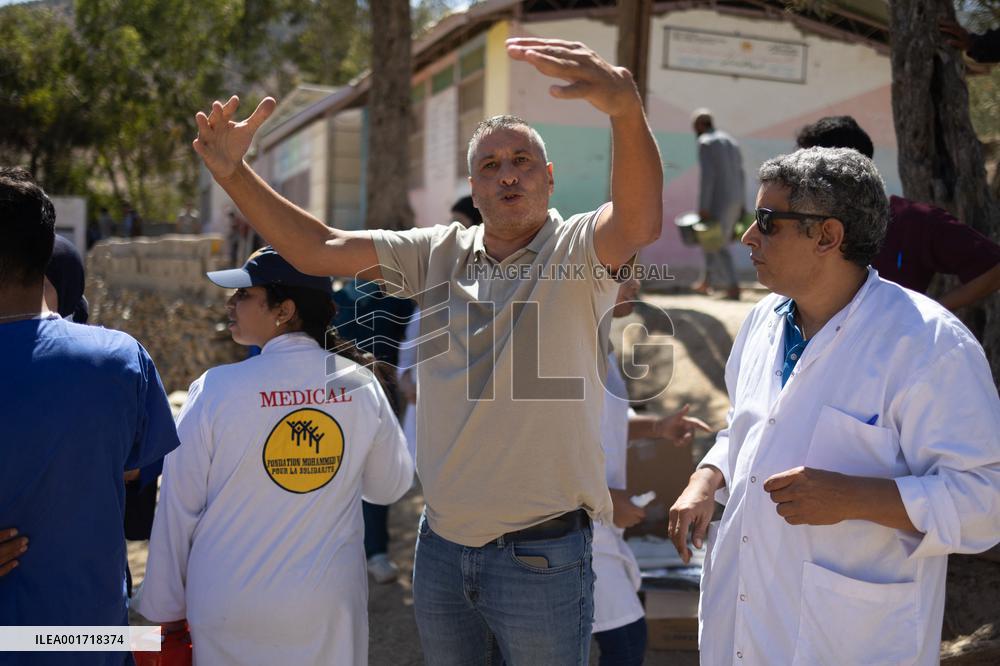 Organisation in the mountain village after the earthquake - Tafeghaghte