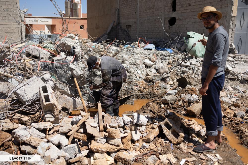 Organisation in the city after the earthquake - Amizmiz