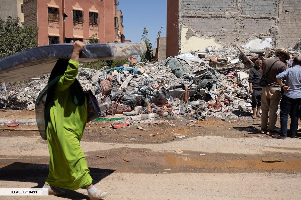 Organisation in the city after the earthquake - Amizmiz
