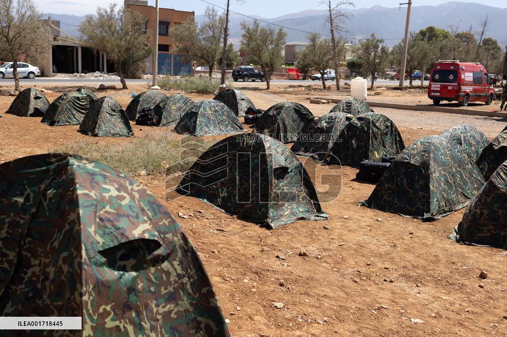 Organisation in the city after the earthquake - Amizmiz