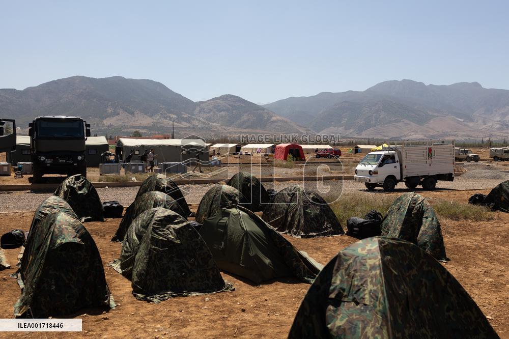Organisation in the city after the earthquake - Amizmiz