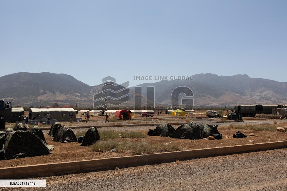 Organisation in the city after the earthquake - Amizmiz