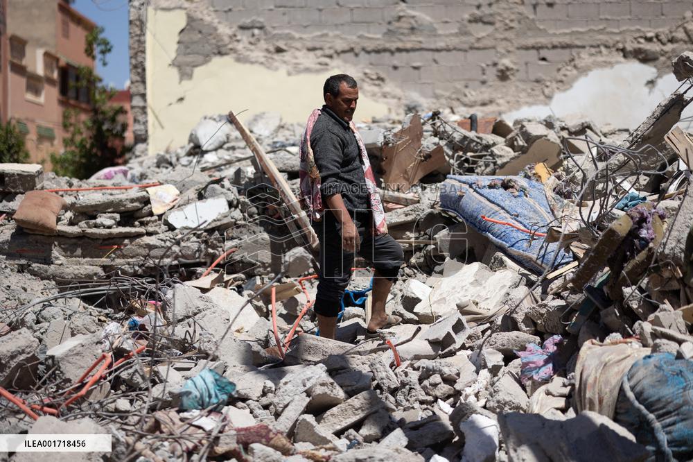 Organisation in the city after the earthquake - Amizmiz