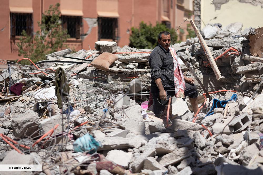 Organisation in the city after the earthquake - Amizmiz