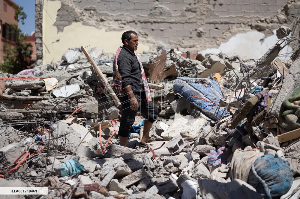 Organisation in the city after the earthquake - Amizmiz