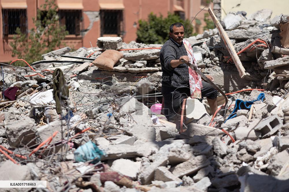 Organisation in the city after the earthquake - Amizmiz