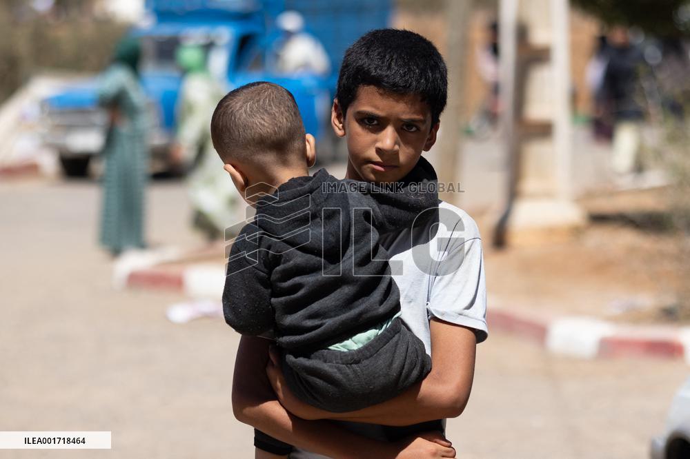 Organisation in the city after the earthquake - Amizmiz