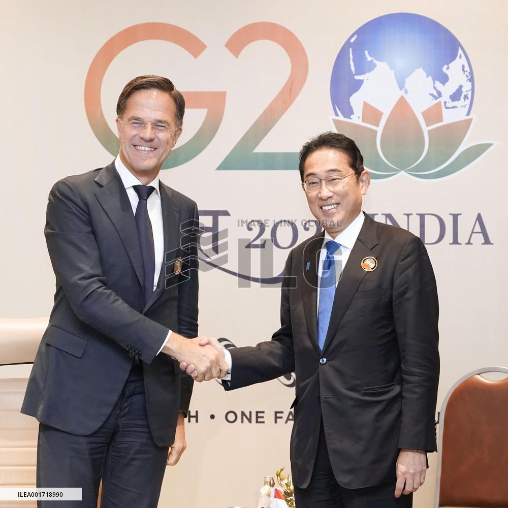 Japan-Netherlands leaders' meeting in New Delhi