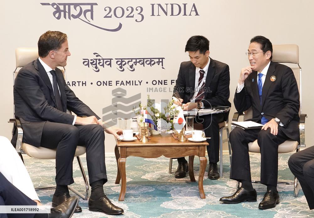 Japan-Netherlands leaders' meeting in New Delhi