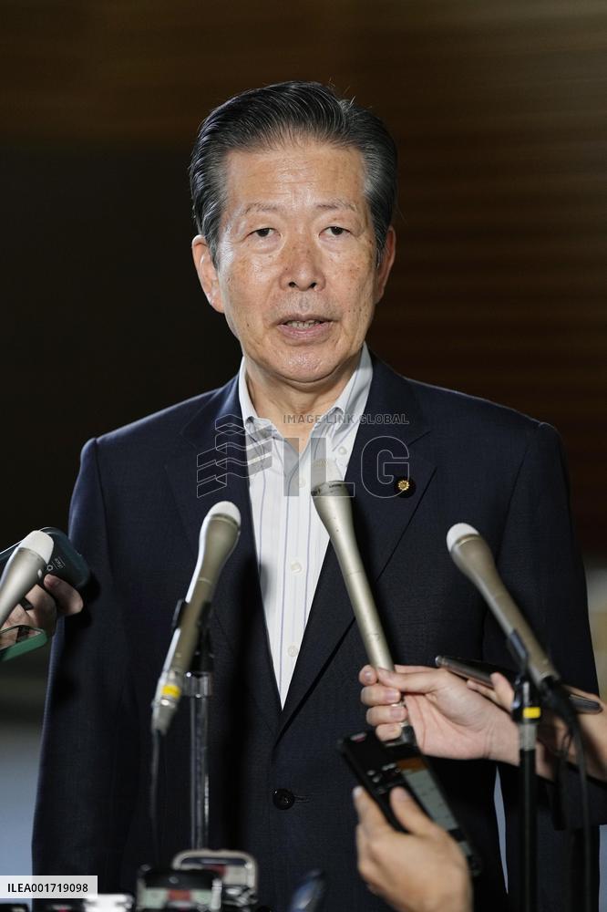 Japan Komeito party chief Yamaguchi
