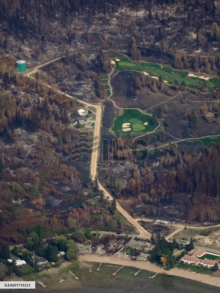 Bush Creek East Wildfire Aftermath - Canada