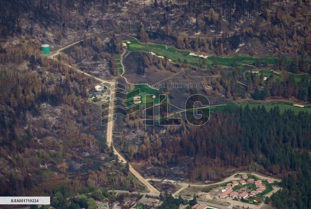 Bush Creek East Wildfire Aftermath - Canada