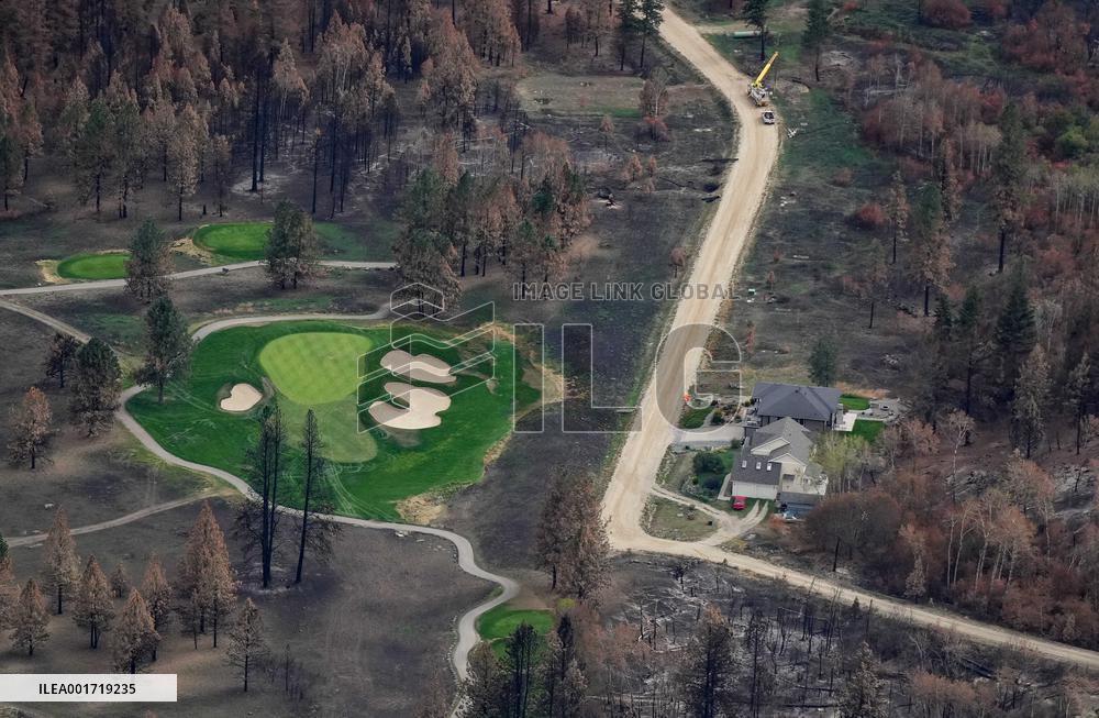 Bush Creek East Wildfire Aftermath - Canada