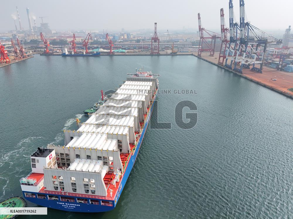 Liquefied Natural Gas Imports in Yantai Port
