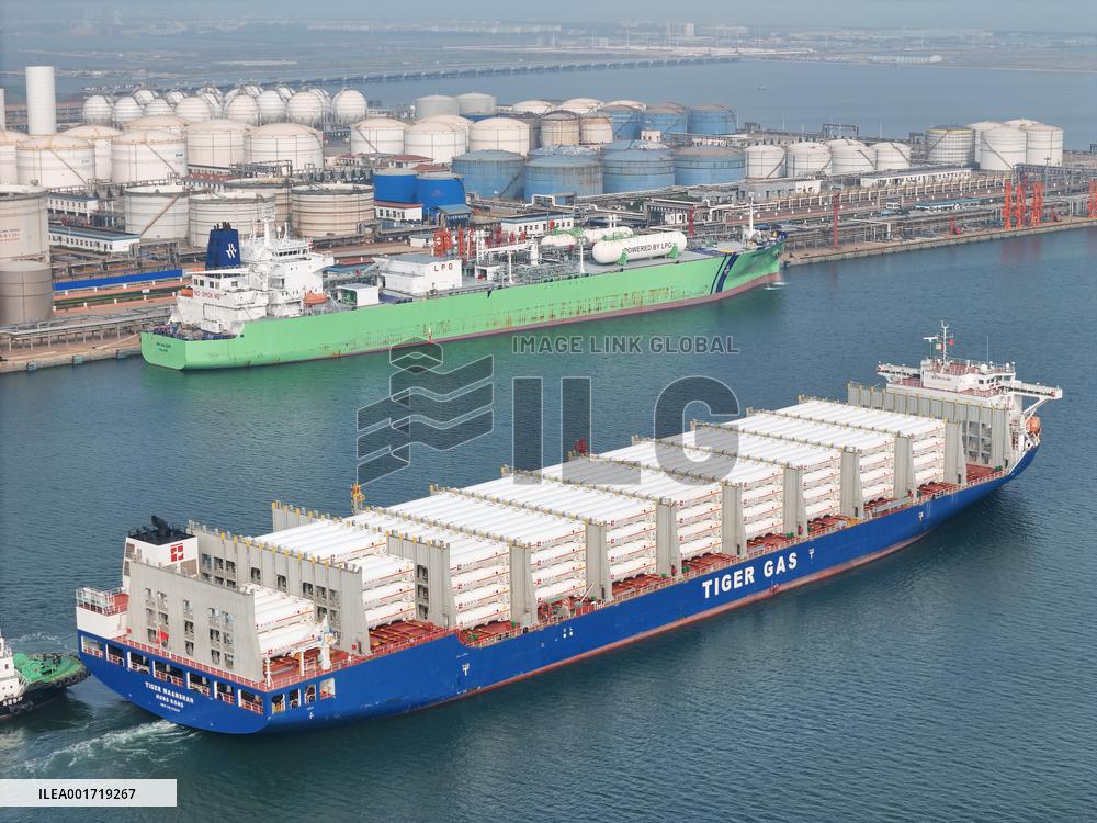 Liquefied Natural Gas Imports in Yantai Port
