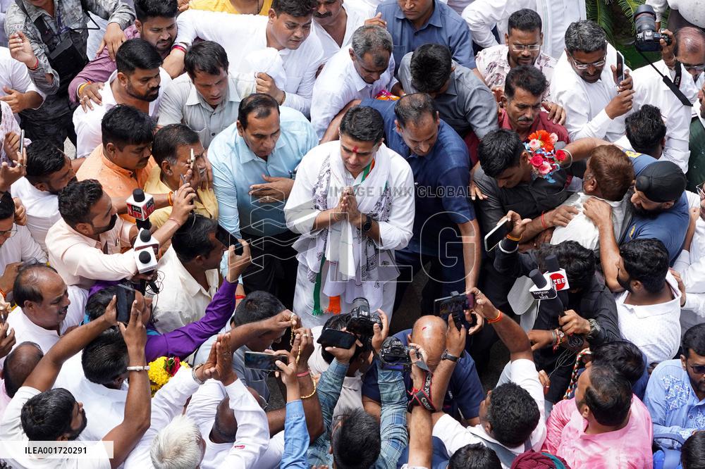 Indian Congress leader Sachin Pilot Visits - Ajmer