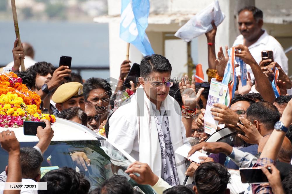 Indian Congress leader Sachin Pilot Visits - Ajmer
