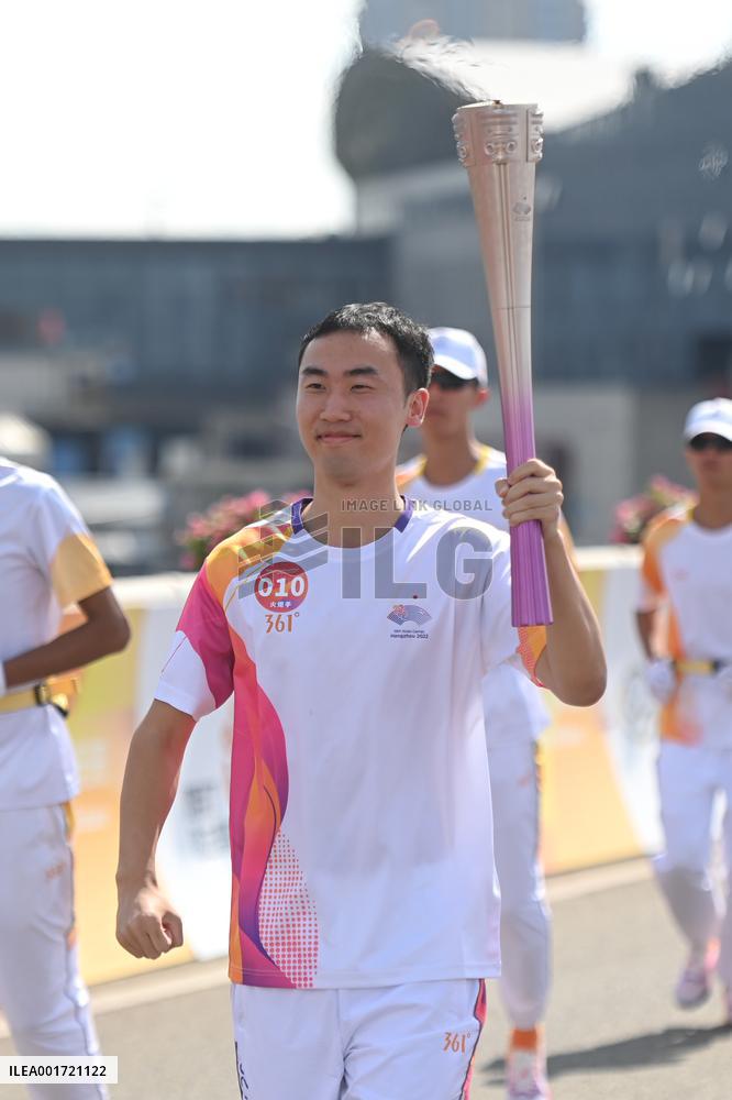 (SP)CHINA-ZHOUSHAN-ASIAN GAMES-TORCH RELAY (CN)