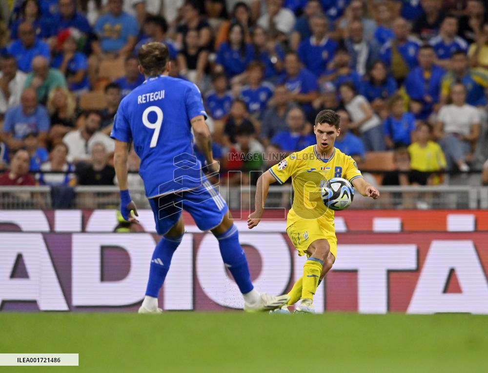 Italy 2-1 Ukraine in EURO 2024 qualifier in Milan