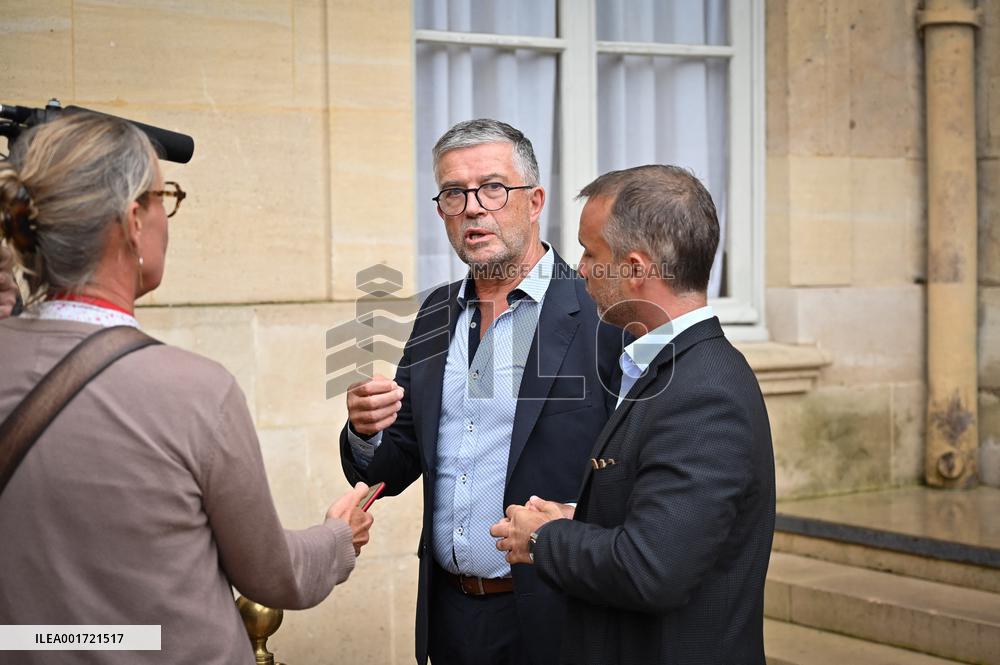 Elisabeth Borne Receives Bertrand Pancher And Christophe Naegelen - Paris