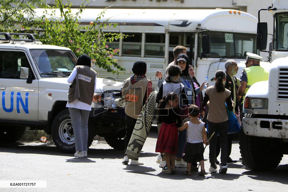 LEBANON-SIDON-REFUGEE CAMP-CLASHES-UN SHELTER