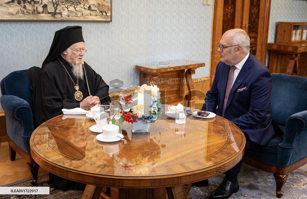 President Karis meets Patriarch Bartholomew
